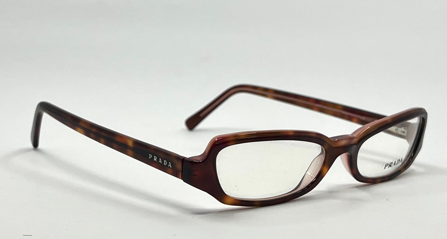 Prada VPR 11T Vintage Eyeglasses-Tortoiseshell Deadstock/Unworn-Italy 51mm