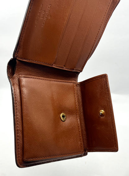 Louis Vuitton VINTAGE Monogram Bifold Wallet w/ Coin Pocket