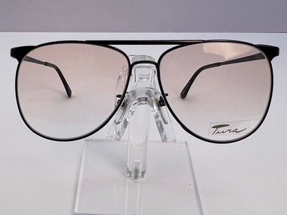 VINTAGE TURA FRAMES-Mod. 278 XL-NEW/OLD STOCK-1970’s Era Double Bridge Look-Bronze Frame