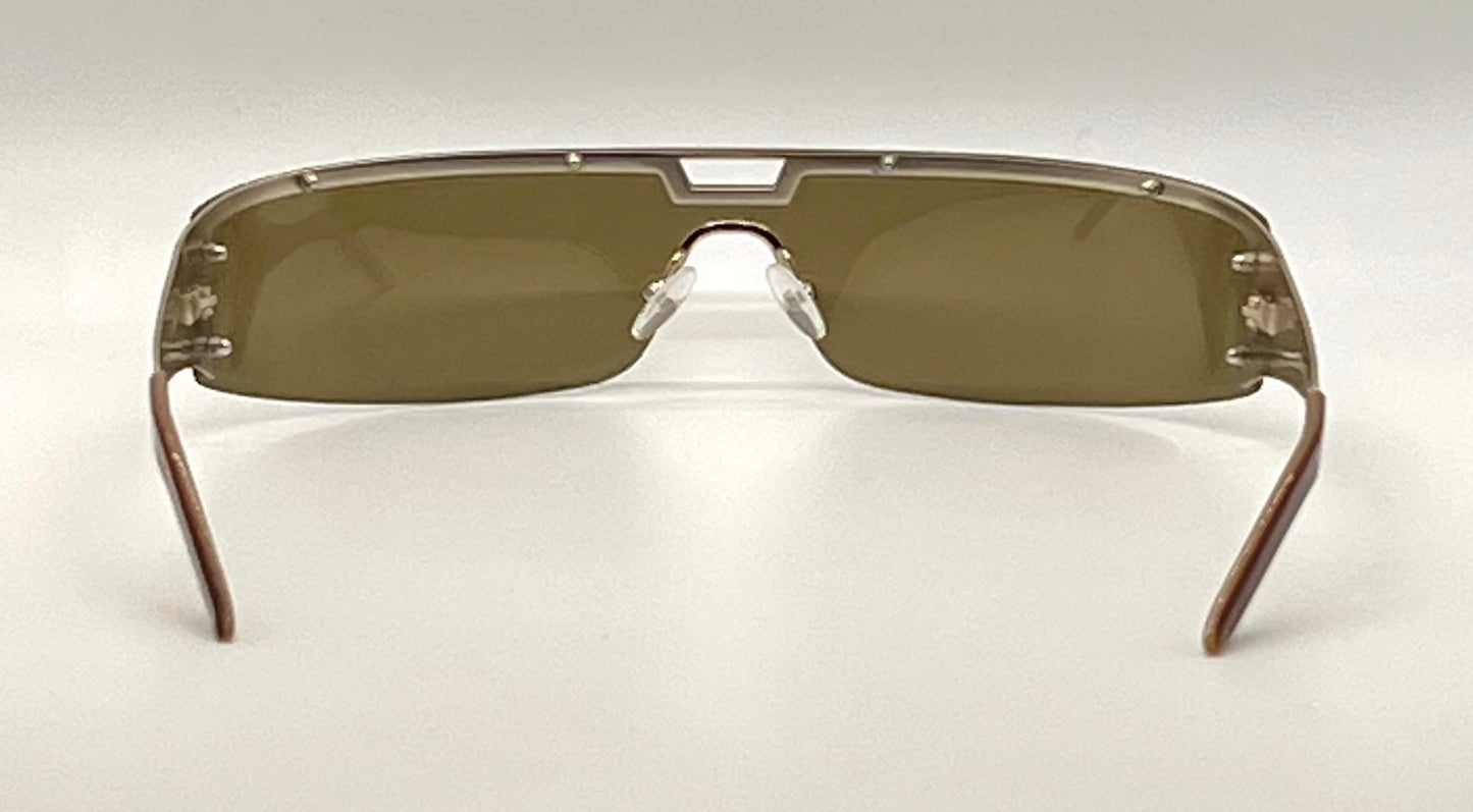 Basile BA4303 Shield Sunglasses Unworn NOS Made in Italy Y2K