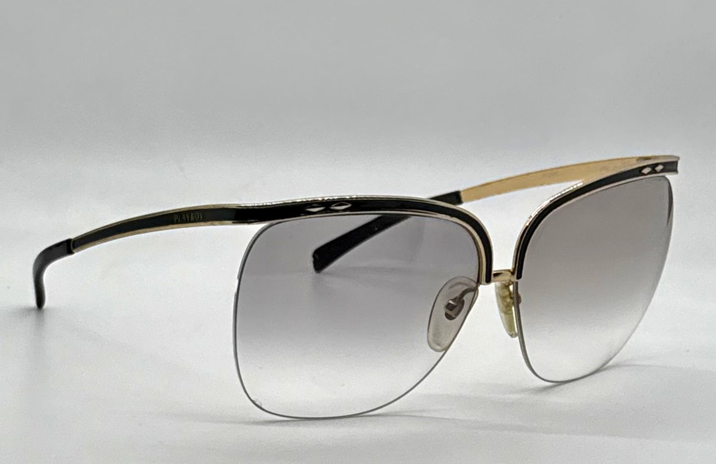 Playboy 4595 Vintage Rimless Sunglasses-70s Collector-Rare-Italy