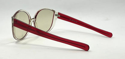 Luxottica Clear Red VINTAGE Sunglasses Unworn-w/New Custom Day/Night Lenses