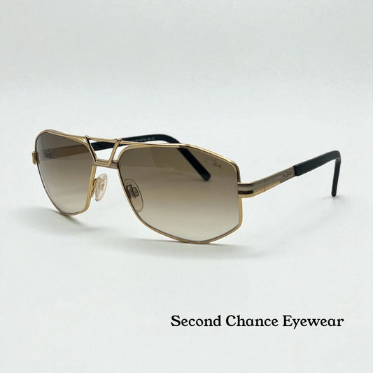 Cazal 9073 COL.001 Gold Black 61-16-140 Made in Germany-Vintage Sunglasses