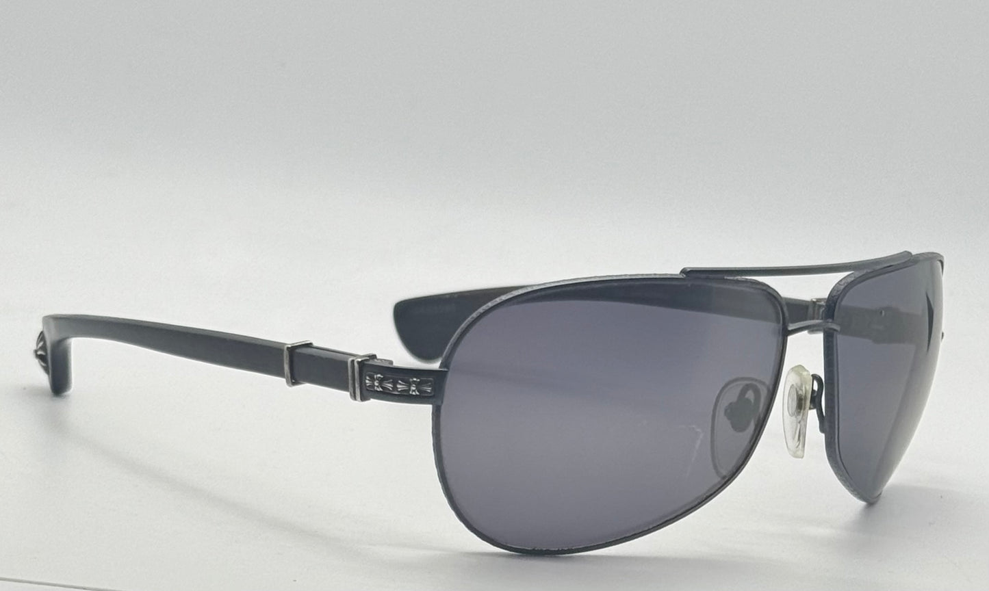 Chrome Hearts Grand Beast II Sunglasses – Frost Mirror Lenses – Full Kit – Rare