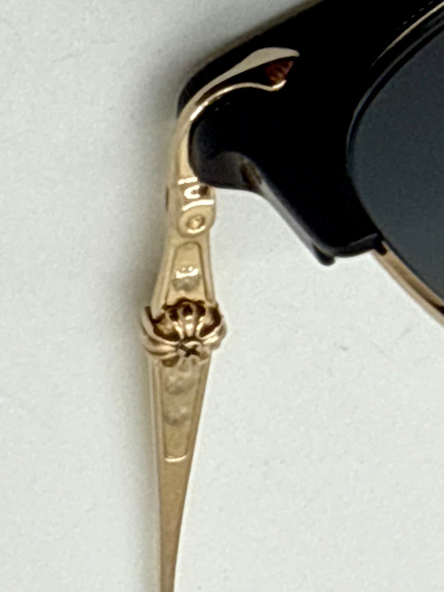 Chrome Hearts SLUNTRADICTION - Gold Sunglasses Zeiss Lenses Japan Authentic