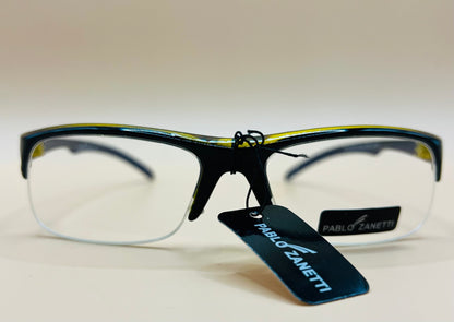 Pablo Zanetti Top Heavy Narrow Frames.  Clear lenses, no magnification.   AFFORDABLE option to expense frames!   PROTECTIVE EYWEAR