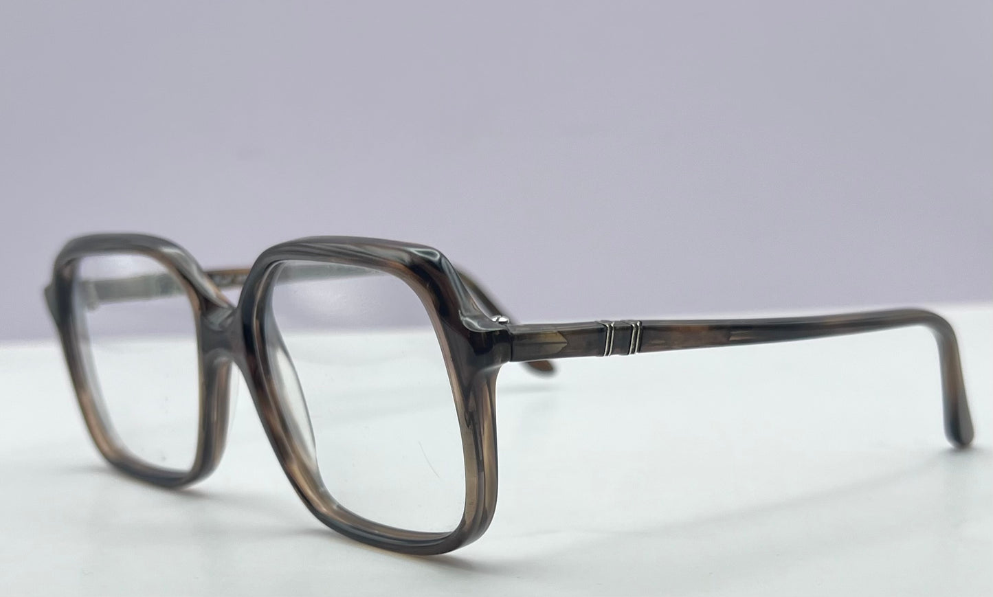 Vintage 1980s PERSOL RATTI Frame-Model 93129 52-72 Dark Tortoise-Made in Italy