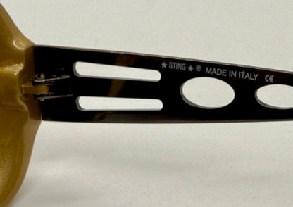 Sting 6067 U12 80s Vintage Sunglasses-Unworn/NOS-Original Green Lenses-Italy