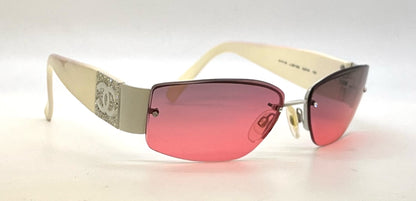 Chanel 4117-B Y2K Deadstock/Unworn Crystal CC Sunglasses-New Custom Gradient Lenses