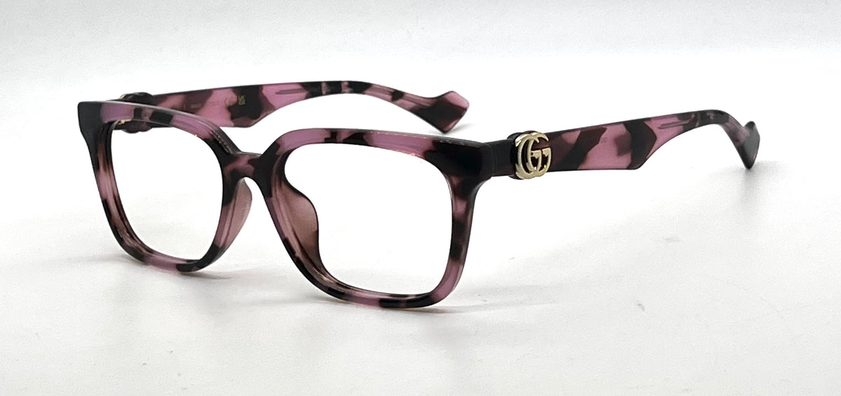 Gucci GG1537OK 004 Pink Havana Optical Frames No Lenses Full Kit Made in Italy