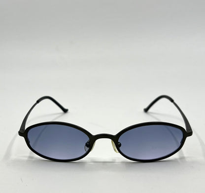 Versus by Versace Titanium Oval Sunglasses w/New Blue Tinted Custom Lenses/47-18mm