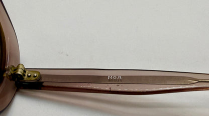 Vintage 1970s MOA Oversized Sunglasses-Made in France-Original Glass Lenses