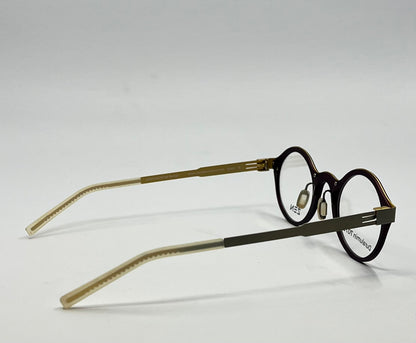 Zen Barcelona Einstein Z457 C.04 44-25 Round Optical Glasses Duralumin 7075 NIB