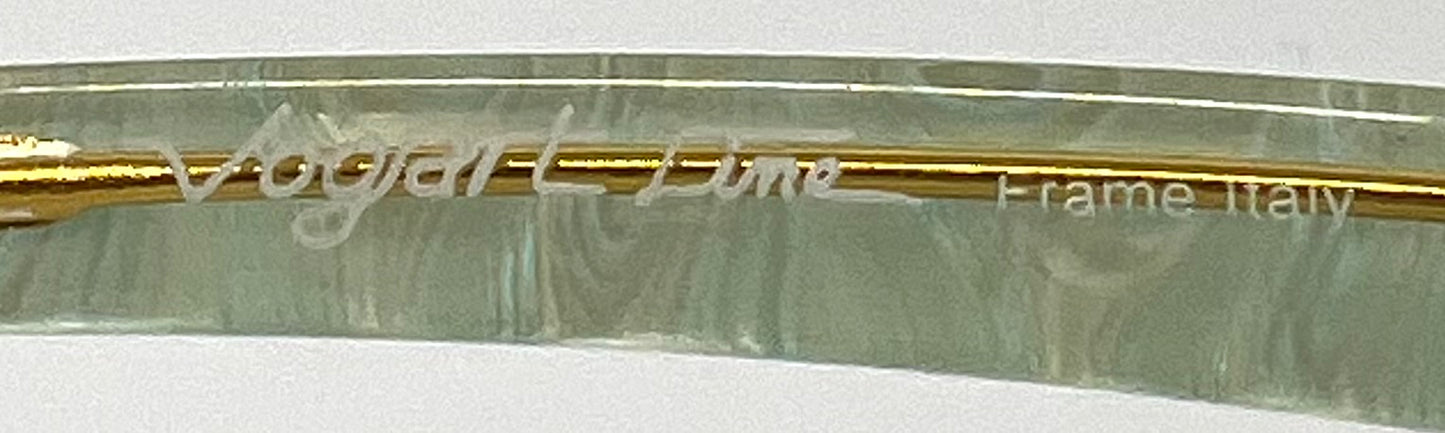 Vogart Line Mod 669 Vintage Deadstock Sunglasses Italy Custom Blue Lenses