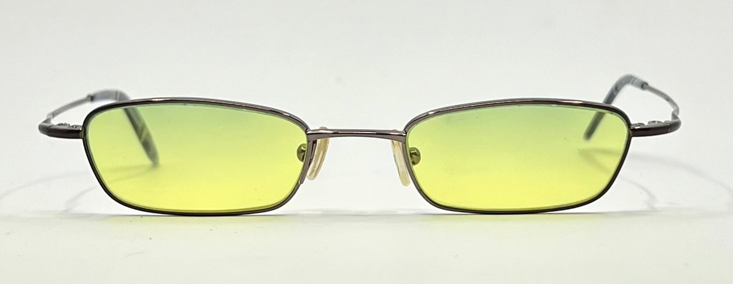 Valentino V5258 019B-Y2K Sunglasses w/New Yellow Gradient Tinted Custom Lenses