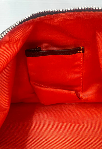 BVLGARI Logo Canvas Shoulder Bag Y2K VINTAGE with Silver Hardware