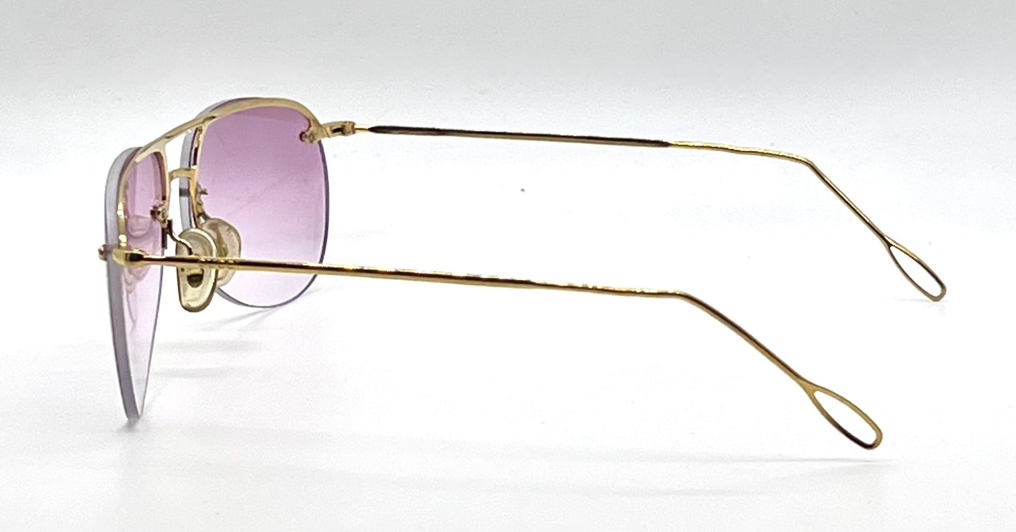 Gucci GG 1292/S VINTAGE Rimless Sunglasses w/New Lilac Gradient Custom Lenses