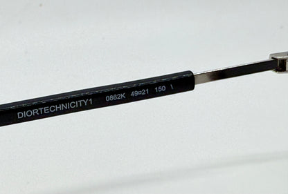 Dior Homme DIORTECHNICITY1 0862K Sunglasses-Discontinued-Full Kit-NEW