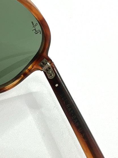 B&L Ray-Ban Vagabond Vintage Sunglasses 58mm-Tortoise Aviator-Etched B&L Lenses