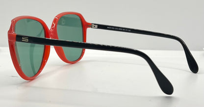 Silhouette MOD 1103 Vintage Sunglasses w/New Solid Green Custom Lenses-56mm-Unworn