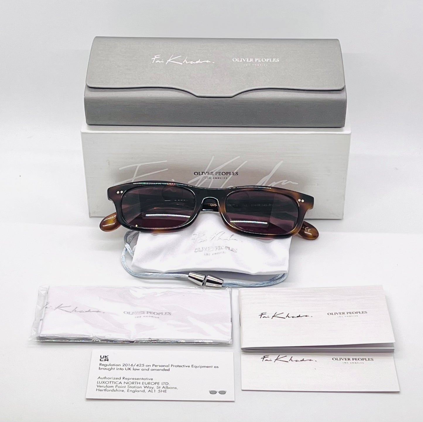 Oliver Peoples Fai Khadra Fai OV5484SU Burgundy-BNIB/Full Kit-Italy-Glass