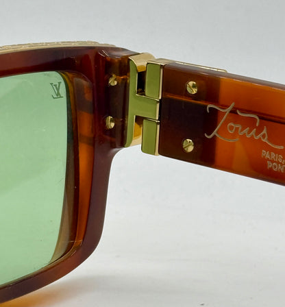 Louis Vuitton 1.1 Millionaires Z3401W Crystal Brown Green Lens Sunglasses