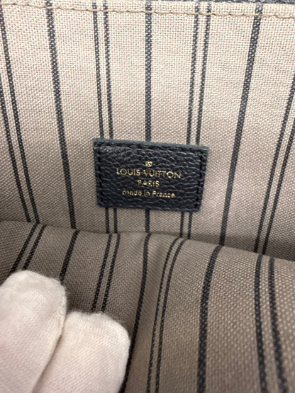 Louis Vuitton Pochette Metis Empreinte-Noir Black Leather Bag-Entrupy