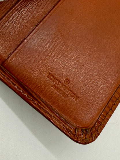 Louis Vuitton Vintage Epi Leather Bifold Wallet-Brown-Made in France