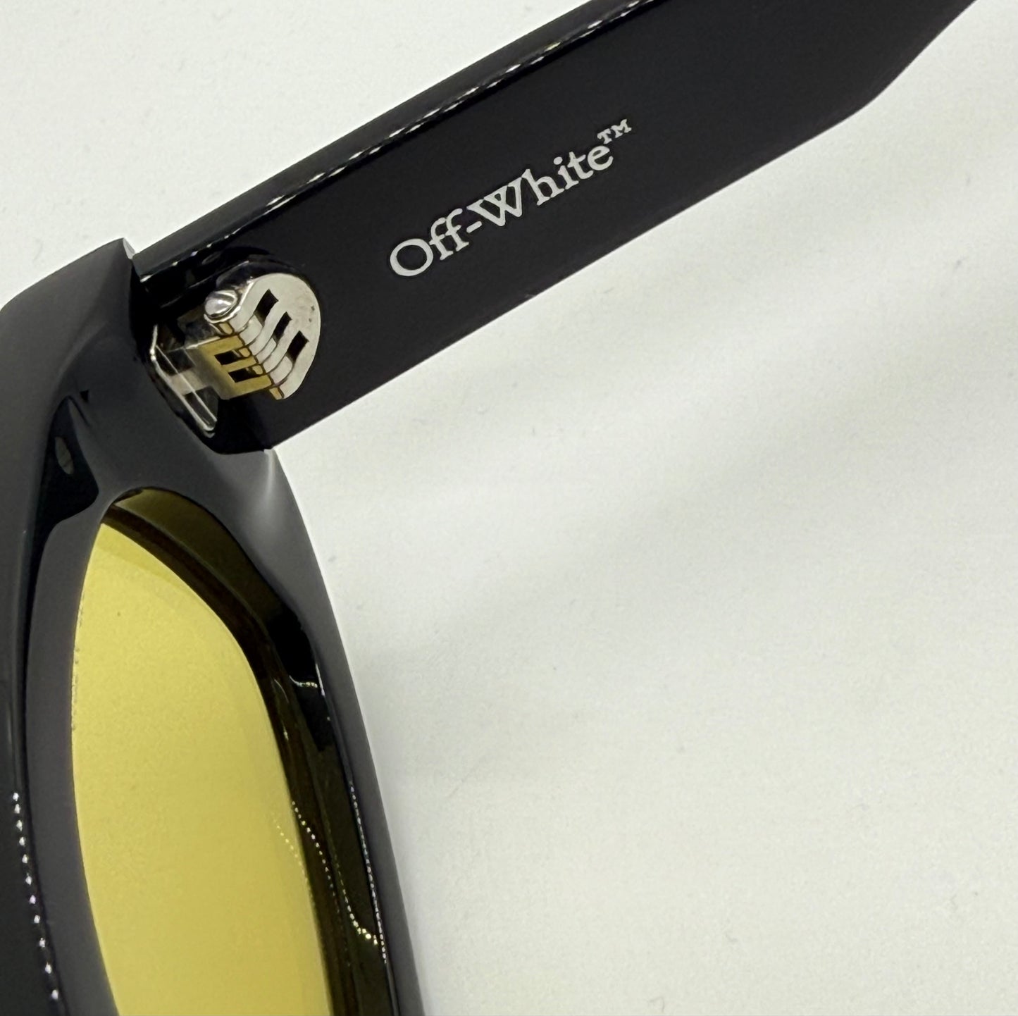 Off-White™ OERI090 1018 Sunglasses Black/Yellow Rare-New/Unworn-Full Kit Italy-51mm