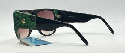 Hervé Bernard 11784 Sunglasses-Snakeskin Temples-Hand Made-Unworn