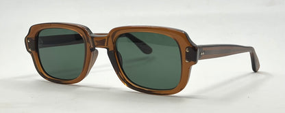 USS BCG 46-24 Vintage Military Frame-New Solid Green Second Chance Customs Lenses