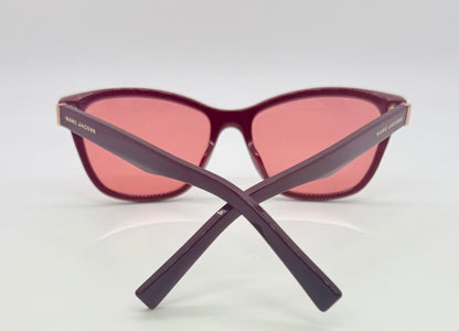 Marc Jacobs MARC 123 OXU Cat Eye Sunglasses w/New Solid Pink/Red Custom Lenses-New/Unworn