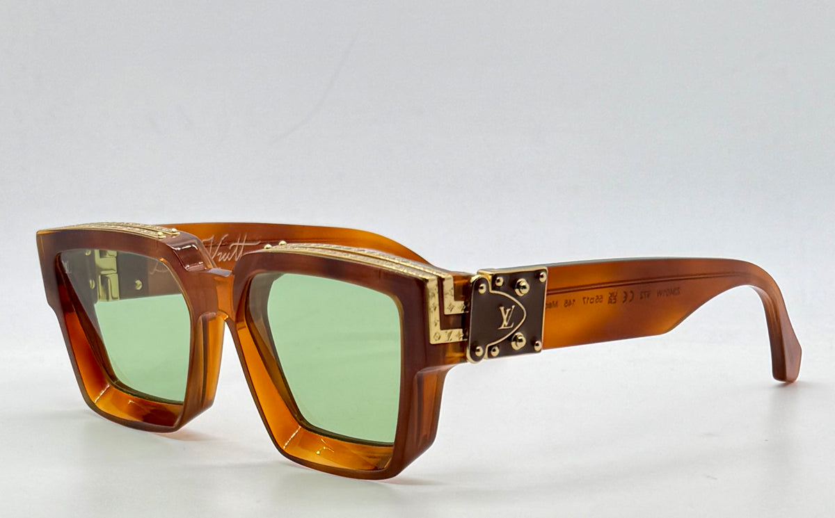 Louis Vuitton 1.1 Millionaires Z3401W Crystal Brown Green Lens Sunglasses