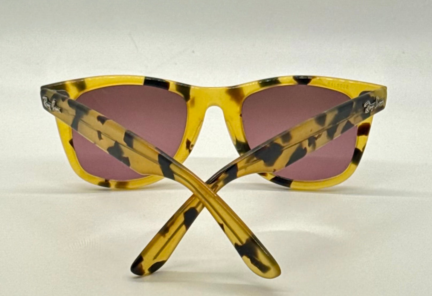 B&L Ray-Ban Wayfarer 5022 Honey Tortoise Sunglasses w/New Gradient Custom Lenses-USA