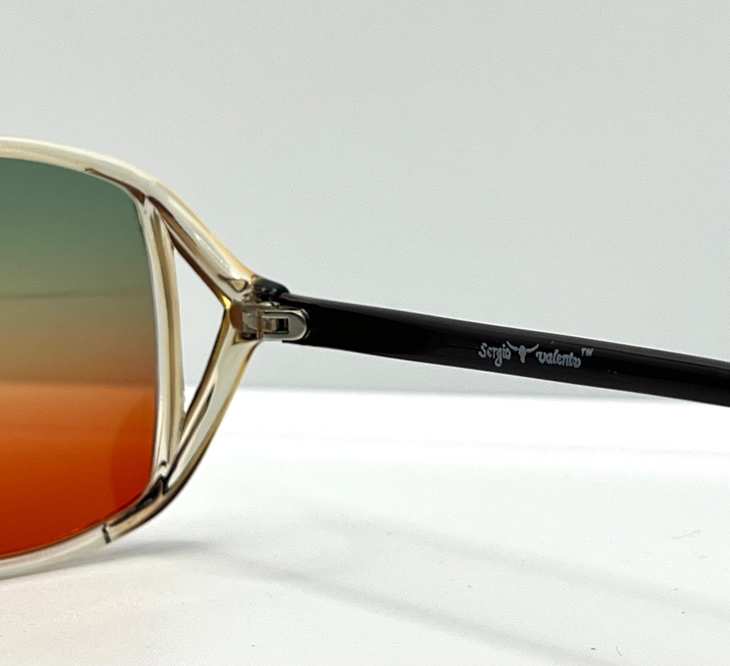 Sergio Valente SV207 Vintage Sunglasses w/New, Custom Tri-Gradient Lenses-Rare 80s Deadstock