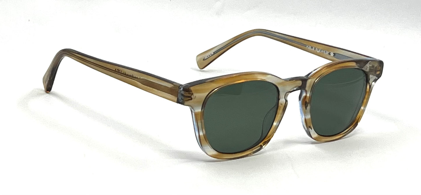KALA Eyewear Allen LB-B Handmade USA-New Green Custom Lens-Sunglasses-Unworn