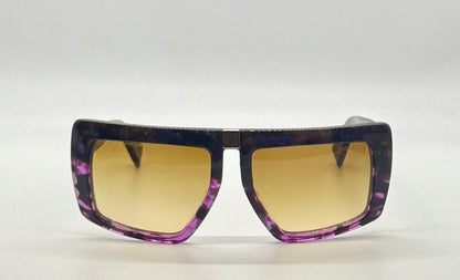 Miu Miu Smu 05O Vintage Sunglasses-Marbled Purple Amber Frame-Italy-55Mm