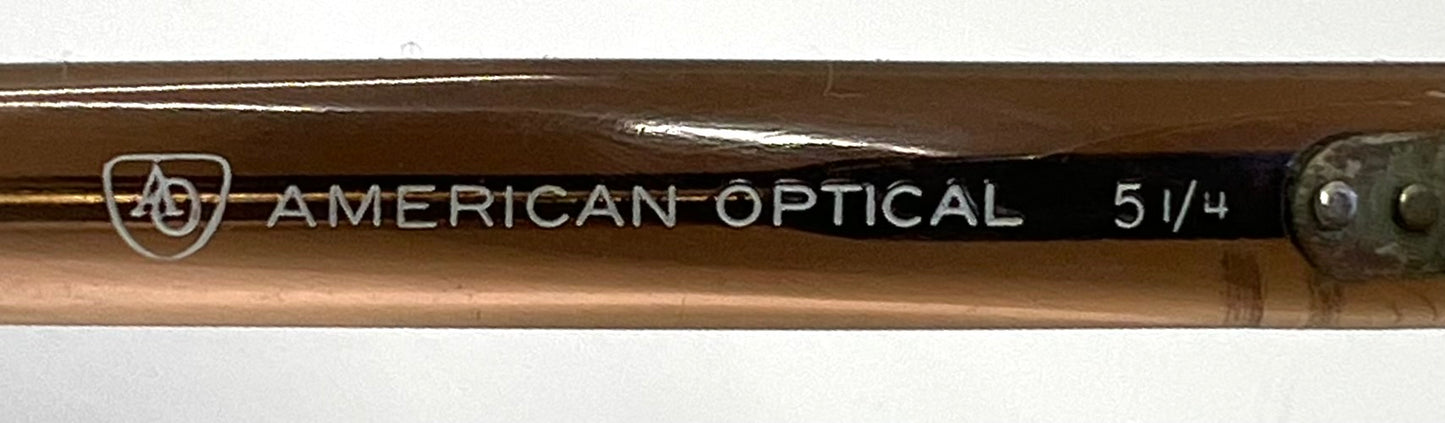 Vintage American Optical Sunglasses 5 1/4 Custom Light Blue Lenses USA