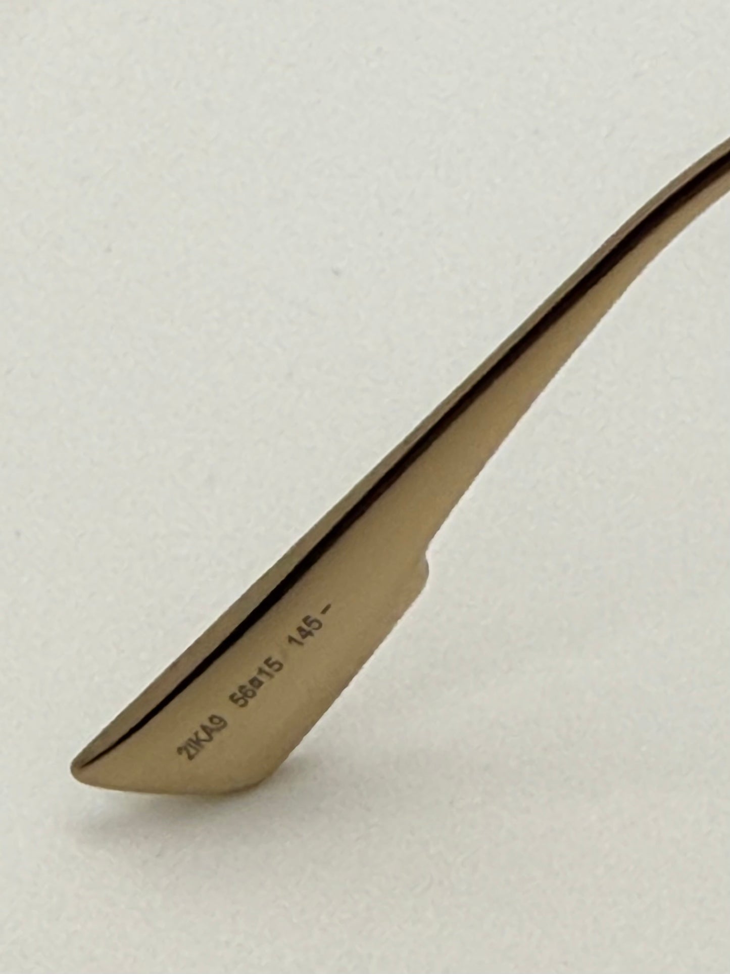 Dior 2VK49-VINTAGE Gold Metal Sunglasses-Blue Lenses 58-15-145 Unworn-Full Kit