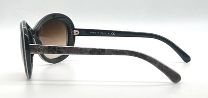 Chanel 5219 Grey Butterfly Sunglasses-New Custom Brown Gradient LensesaItaly