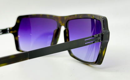 ic! Berlin “Ryoko” Screwless Sunglasses-New Purple Gradient Tinted Custom Lenses-UNWORN