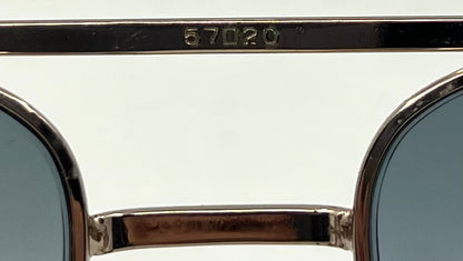 Wilshire Designs MOD-1202G Vintage Aviators w/New Steel Blue Custom Lenses