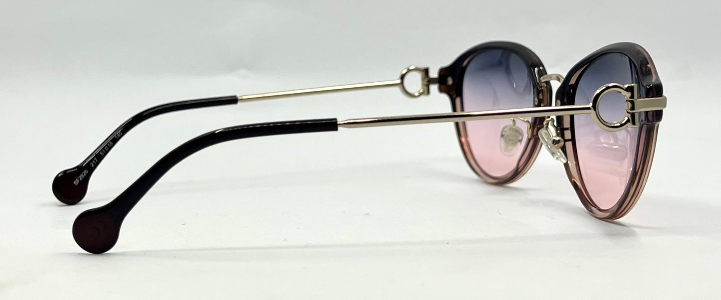 Salvatore Ferragamo SF2826 Sunglasses-New Grey/Rose Custom Gradient Lenses-Unworn