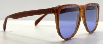 Gianni Versace 465 909 Vintage Sunglasses w/New Solid Blue Custom Lenses-54mm-Unworn/NOS