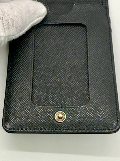 Louis Vuitton Epi Leather Card Holder with Lanyard – Black-Authentic