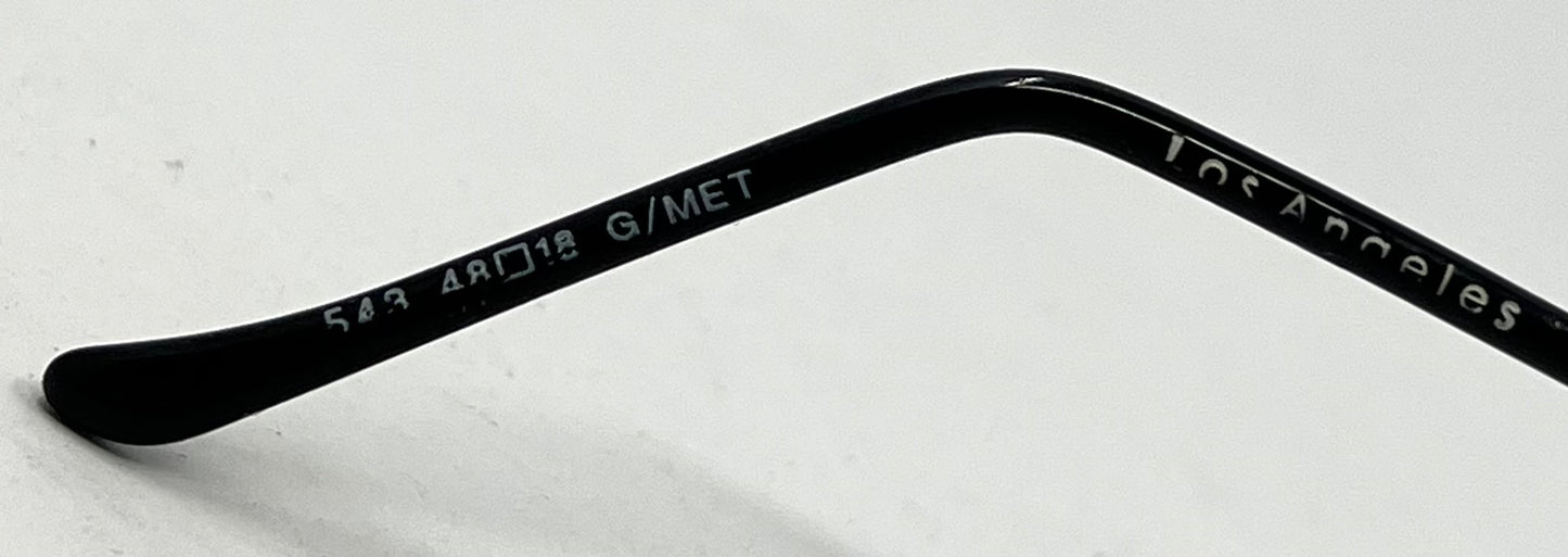 Masters 543 Rimless Gradient Sunglasses – Purple to Blue Lens – G/MET – Unworn