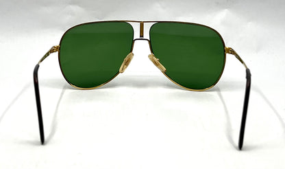 HEAD 77 F020-Vintage Aviator Sunglasses-Green Lenses-Italy-60mm-Unworn