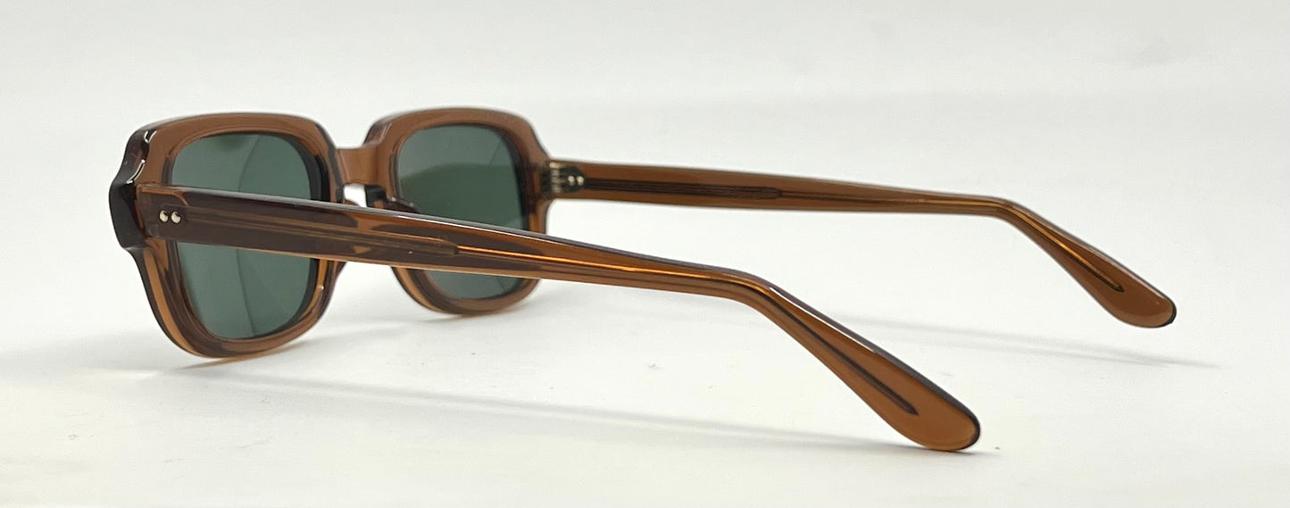 USS BCG 46-24 Vintage Military Frame-New Solid Green Second Chance Customs Lenses