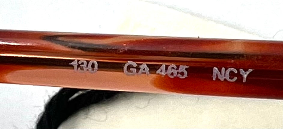 Giorgio Armani GA465 Vintage Semi-Rimless Optical Frame-Unworn-Italy