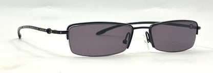 Dior CD 3627 Y2K VINTAGE Half-Rim Sunglasses-New Solid Smoke Custom Lenses-Unworn